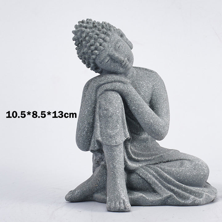 Buddha Stones Zittende meditatie Boeddha zegening Mededogen decoratie - image 17