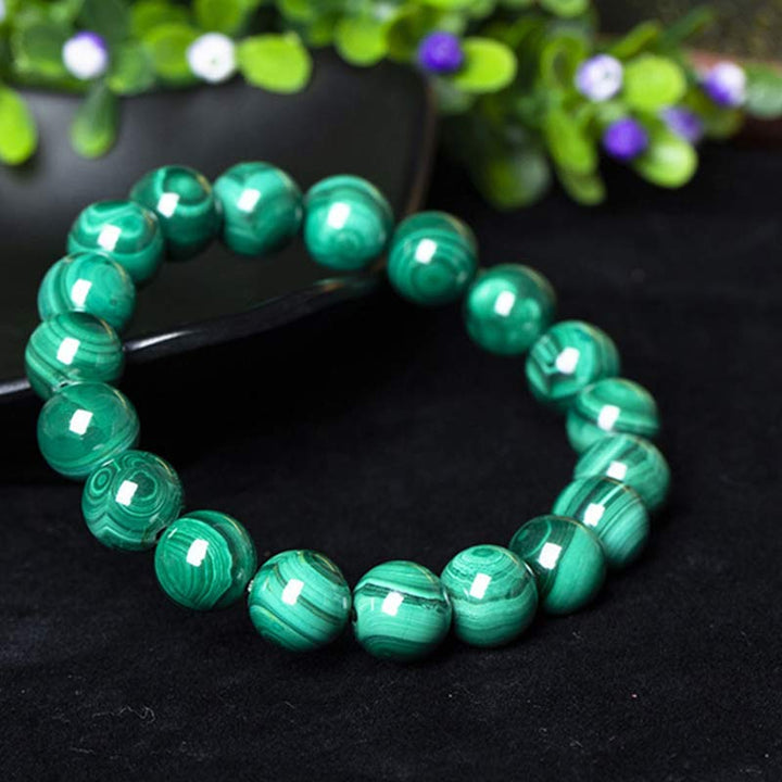 Buddha Stones Natuurlijke malachiet Armband voor rust en ontspanning - image 4