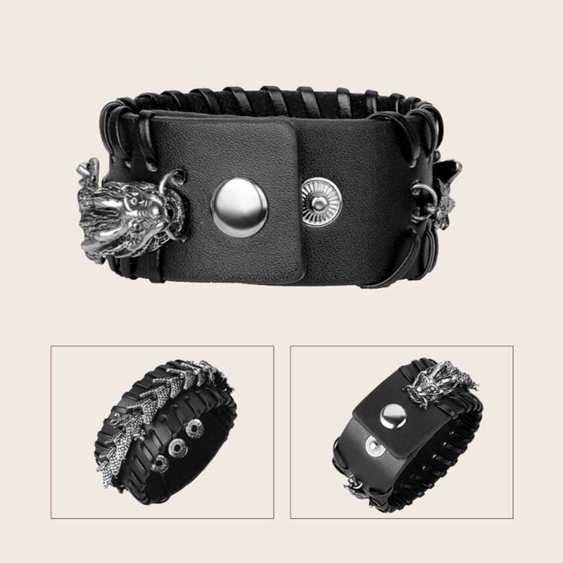 Buddha Stones Beschermende Armband van drakenleer - image 11