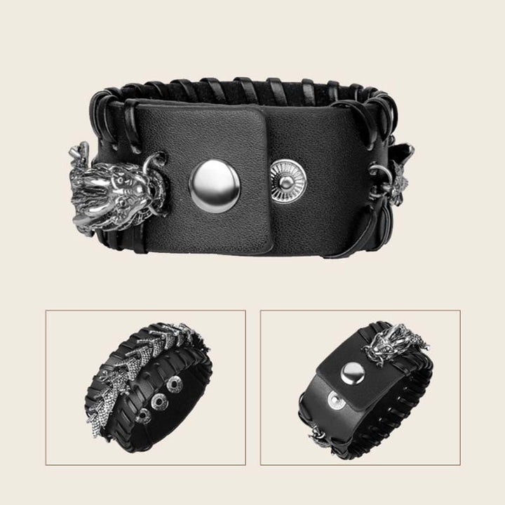 Buddha Stones Beschermende Armband van drakenleer - image 11