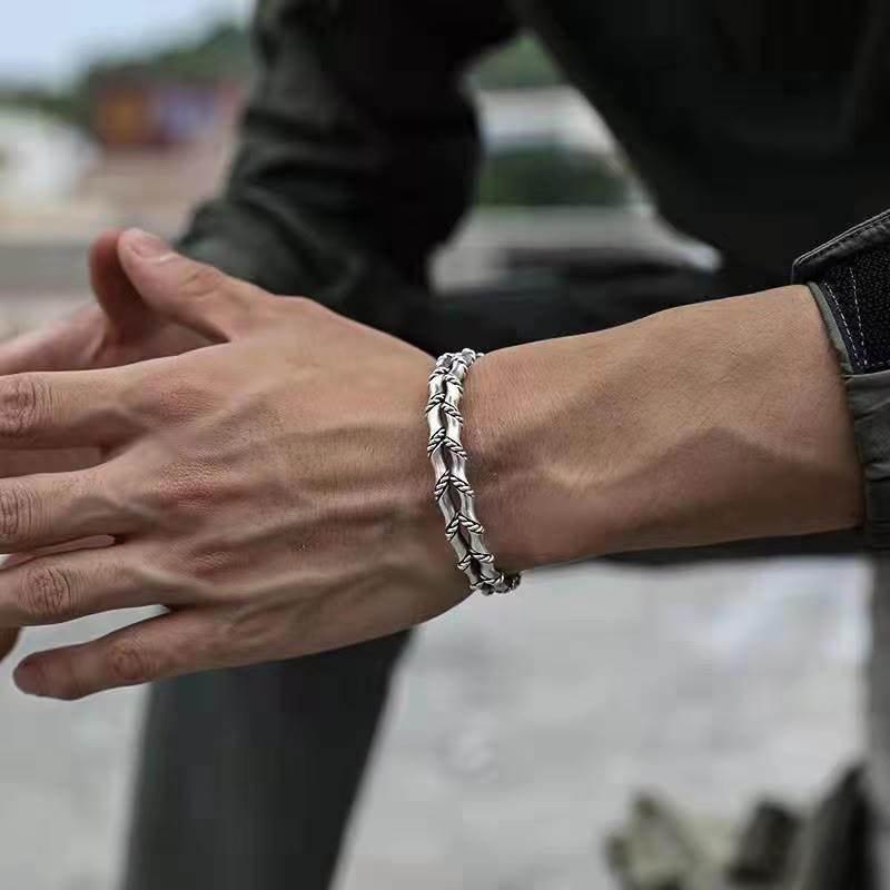 Buddha Stones Vintage dubbellaagse Manchetarmband met Bangle - image 4