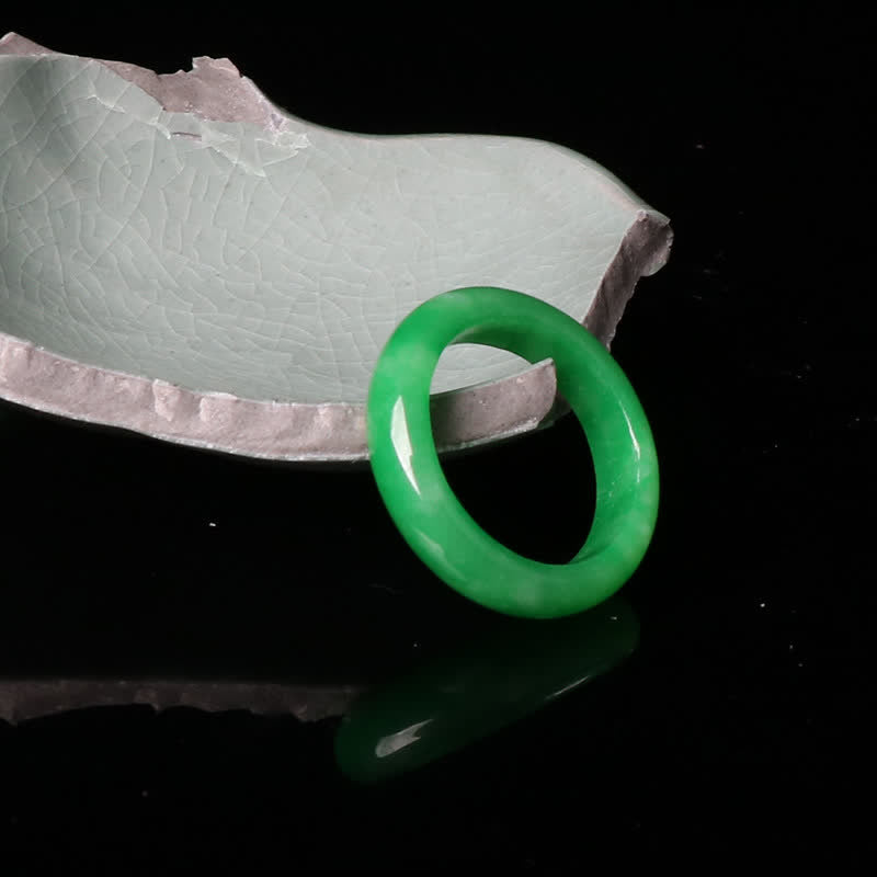 Buddha Stones Jade Ring - image 0