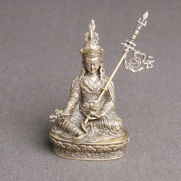 Buddha Stones Padmasambhava Boeddhabeeld Sereniteit Koperen Beeld Decoratie Tempelornament - image 1