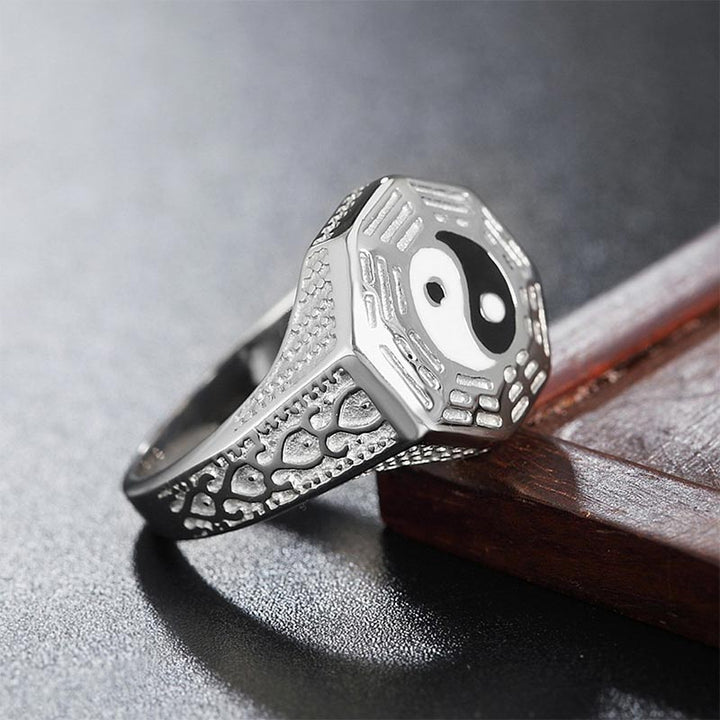 Yin Yang symbool koperen Ring - image 7