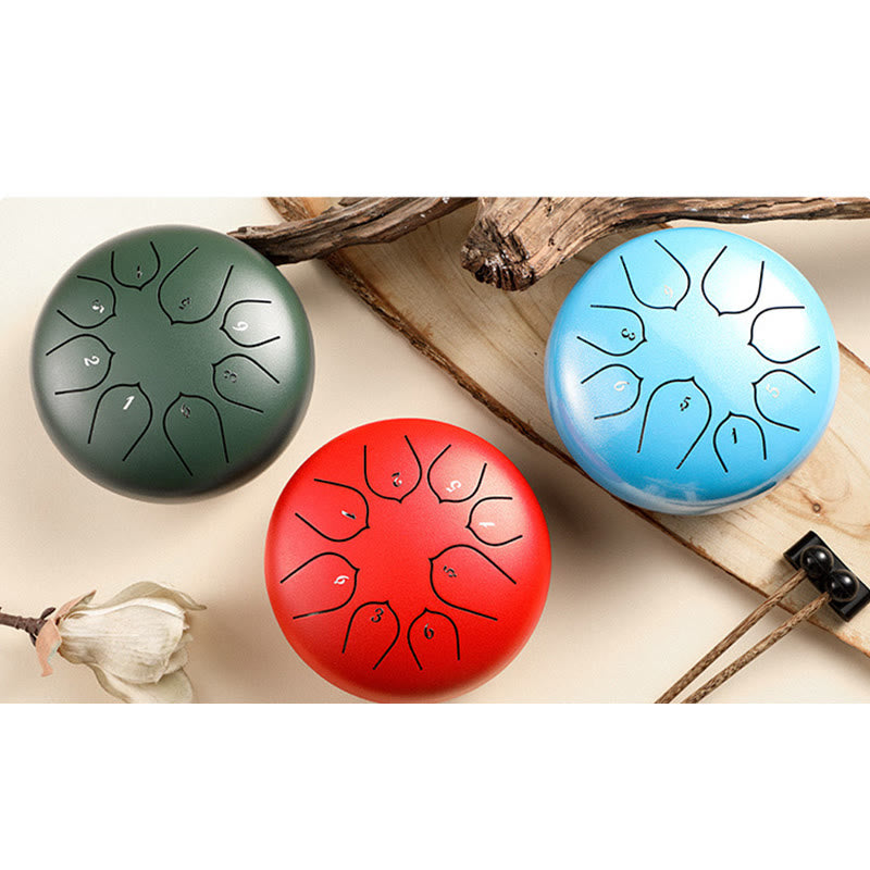 Buddha Stones Stalen tongtrommel, klankgenezing, meditatie, lotuspatroon, drumstel, 8 noten, 15 cm percussie-instrument - image 21