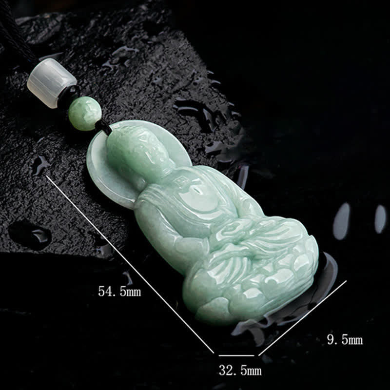 Buddha Stones Amitabha Boeddha Jade Amulet Compassie Ketting - image 16