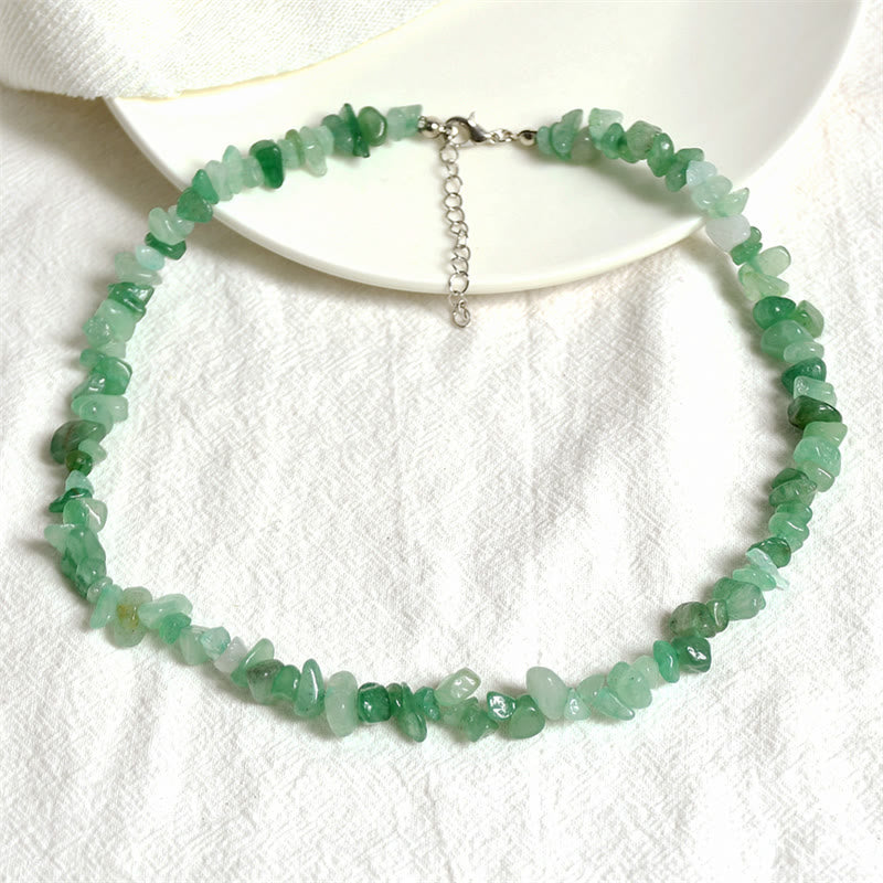 Buddha Stones Ketting met natuurlijke kristallen voor geluk - Groene aventurijn - image 0