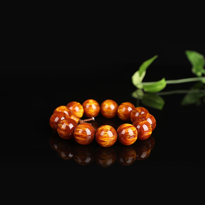 Buddha Stones Gouden Zeewilg Succes Positieve Armband Mala - image 4