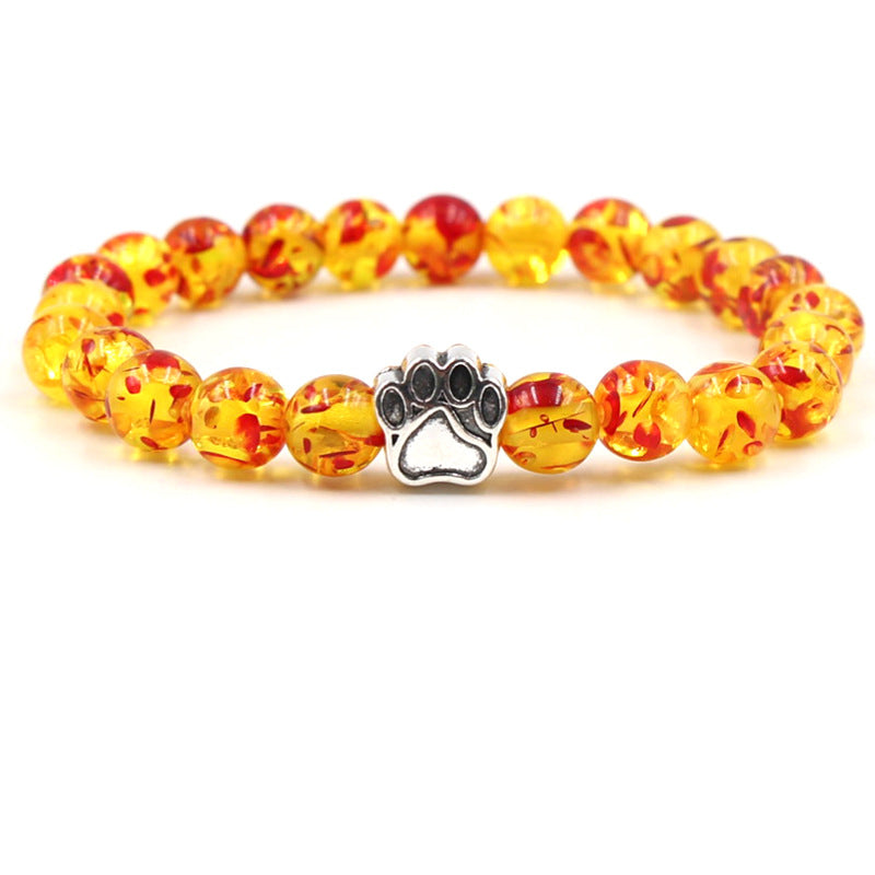 Indiase agaat groene agaat hondenpoot positieve kalmerende Armband - Amber (Pijnverlichting ♥ Emoties in balans brengen) - image 8