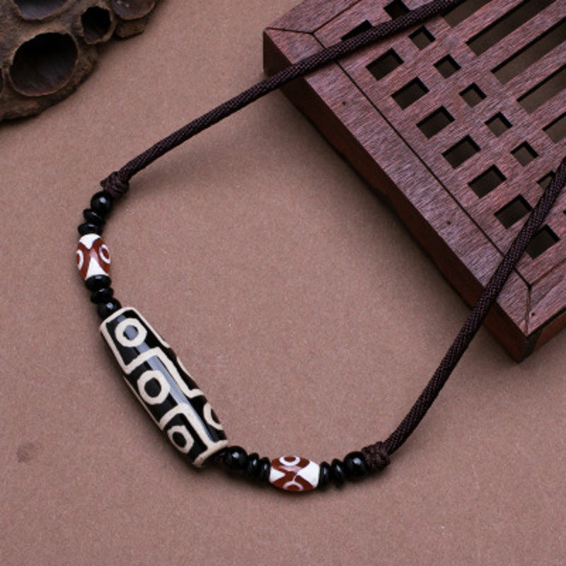 Buddha Stones Tibetaanse negenoog Dzi kralen Ketting - image 1