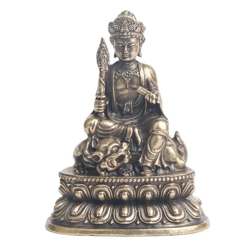 Buddha Stones Manjusri Bodhisattva Sereniteit Koperen Beeld Decoratie - image 9