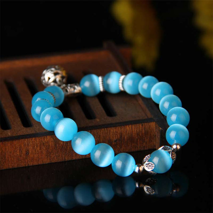 Buddha Stones Tibetaanse Armband met kattenoogmotief - image 7