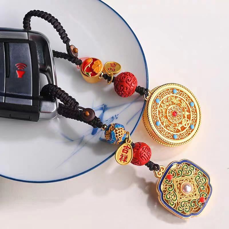 Buddha Stones Fu Karakter Zegen Ruyi Charm Sleutelhanger - image 1