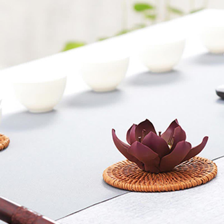 Buddha Stones Tibetaanse lotus Wierook decoratie voor positieve vrede - image 8