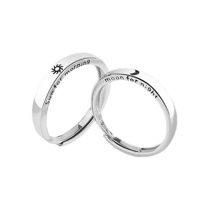 Buddha Stones Verstelbare Ring van 925 sterling zilver met zon- en maanbescherming. - image 7