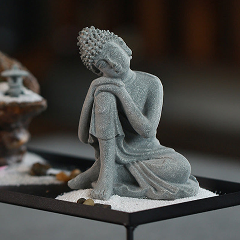 Buddha Stones Zittende meditatie Boeddha zegening Mededogen decoratie - image 16
