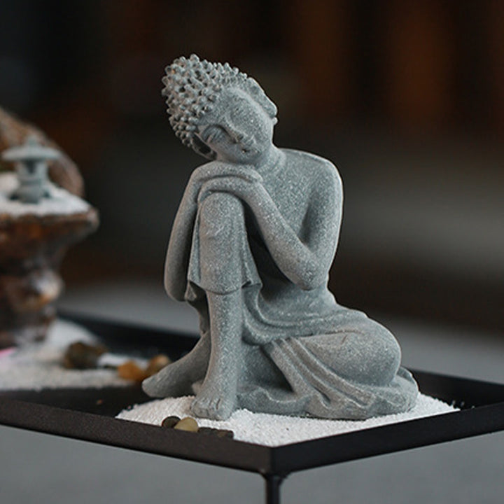Buddha Stones Zittende meditatie Boeddha zegening Mededogen decoratie - image 16