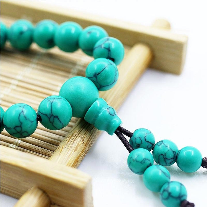 Buddha Stones Tibetaanse turkooizen Ketting (Mala) - image 3