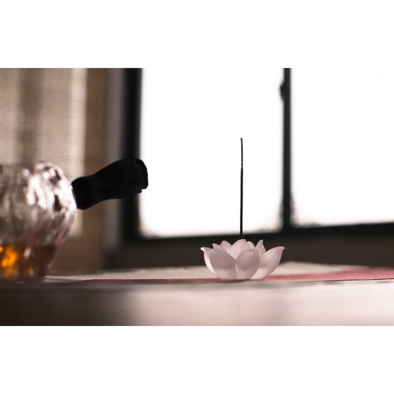 Buddha Stones Mini Lotus Liuli Kristal Genezing Meditatie Wierook - image 20