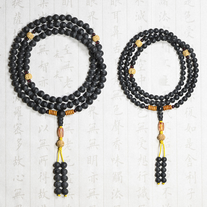 Buddha Stones Tibetaanse Mala Cypress Bodhi Zaad Rode Agaat Genezende Armband - image 12