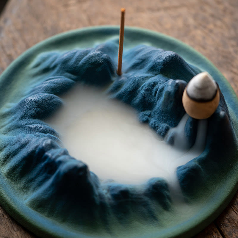 Creatieve keramische wierookbrander met terugvloeiende Wierook uit de bergen - image 2