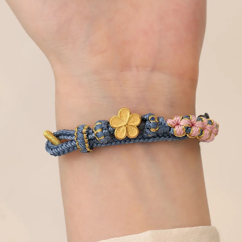 Buddha Stones Armband met perzikbloesemmotief en symbool van rijkdom. - image 2