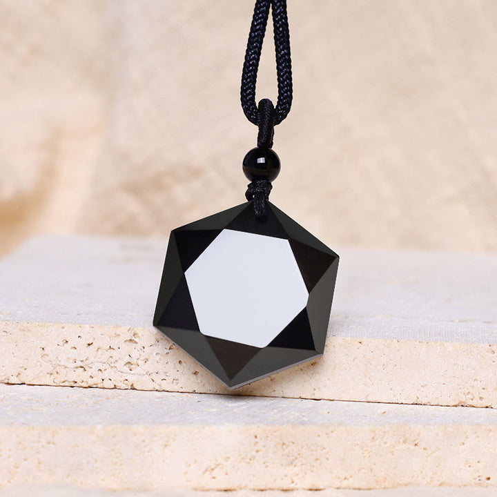 Ketting met hanger van zwarte obsidiaan voor zuivering. - image 6
