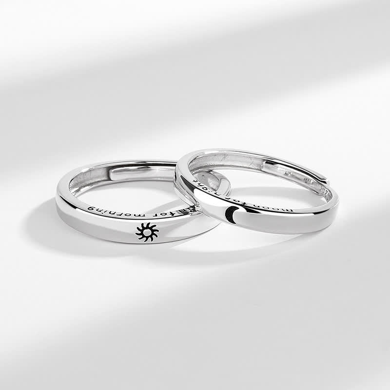 Buddha Stones Verstelbare Ring van 925 sterling zilver met zon- en maanbescherming. - image 6