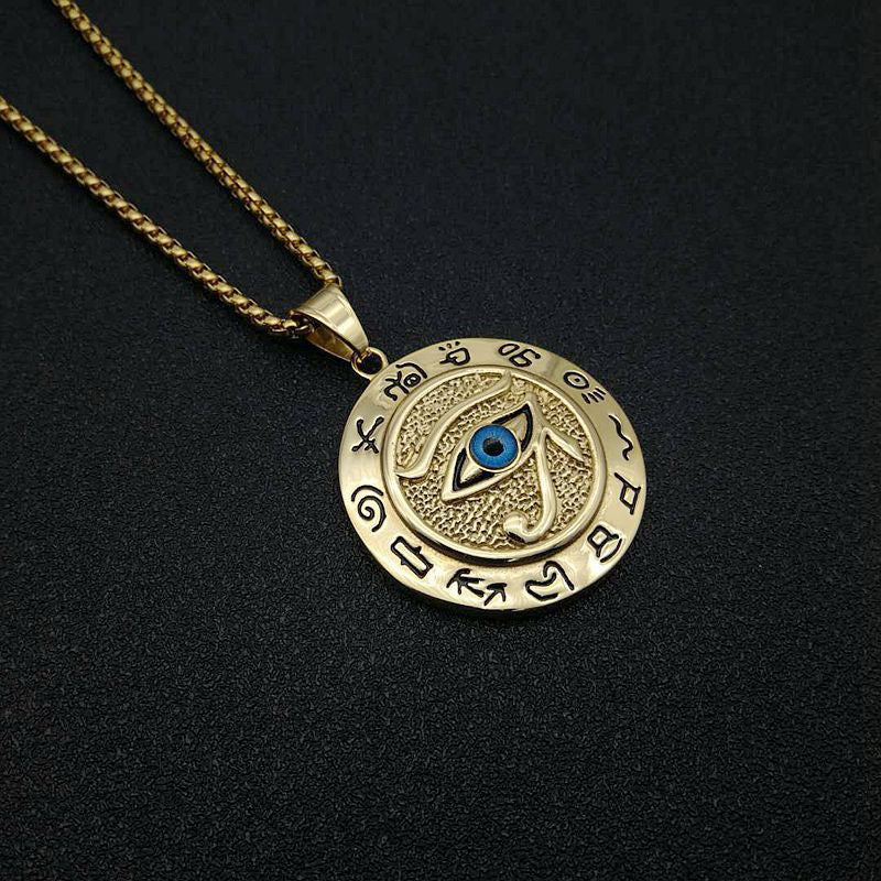 Buddha Stones Oog van Horus beschermende Ketting - Goud - image 0