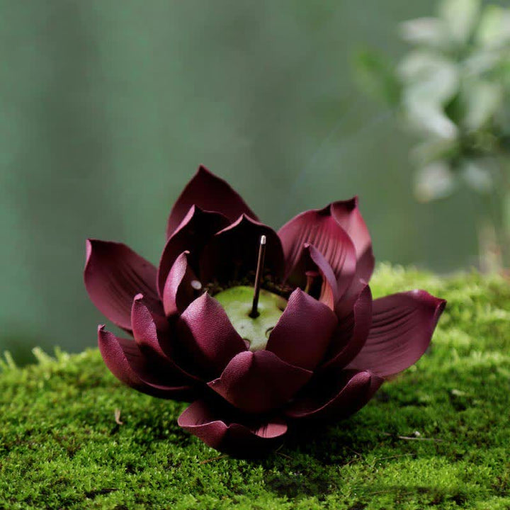 Buddha Stones Tibetaanse lotus Wierook decoratie voor positieve vrede - image 1