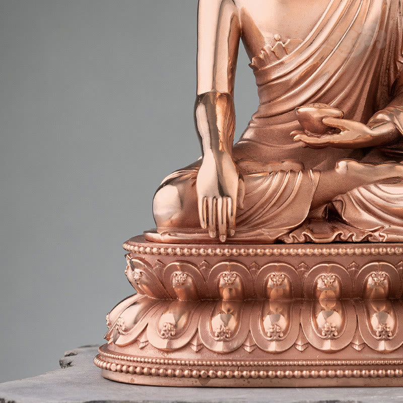 Buddha Stones Gautama Shakyamuni Boeddha beeldje, Sereniteit, koperen beeldje, woondecoratie - image 2