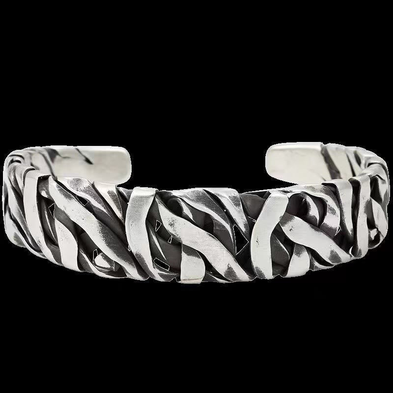 Buddha Stones Retro Bangle textuur helende Manchetarmband - image 4