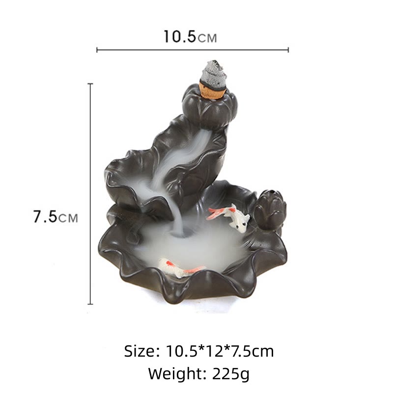 Buddha Stones Koi-vis Wierook decoratie - image 7