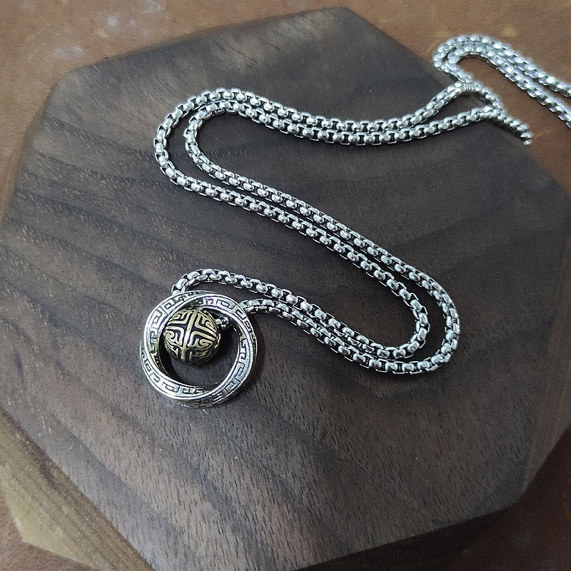Buddha Stones Mobius gelukskraal koperen welvaart Ketting - image 5