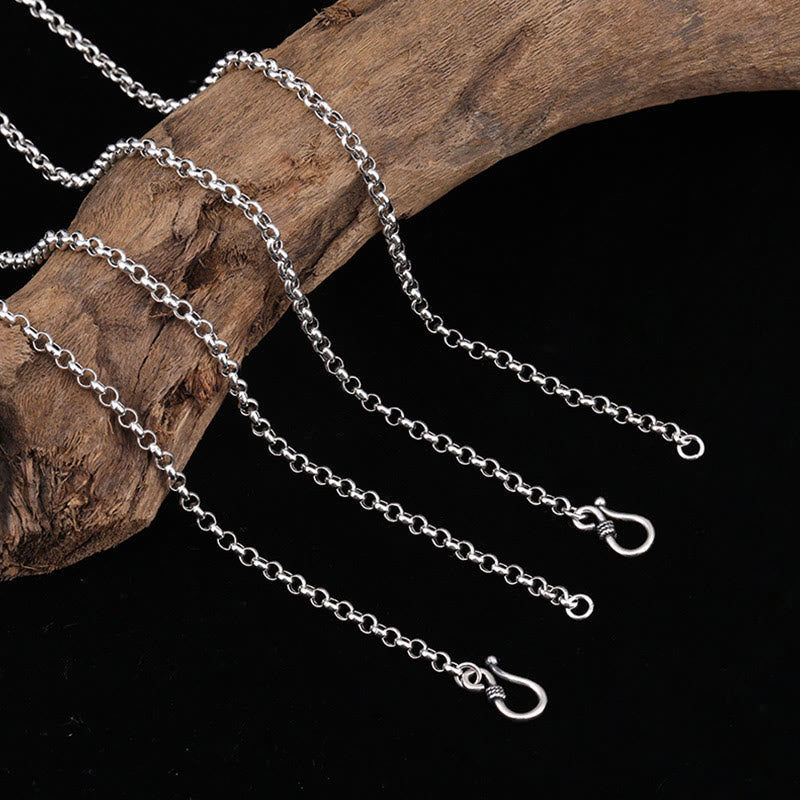Buddha Stones 925 Sterling Zilveren Groene Tara Dubbele Dorje Vajra Ketting - 60 cm (alleen de ketting) - image 6