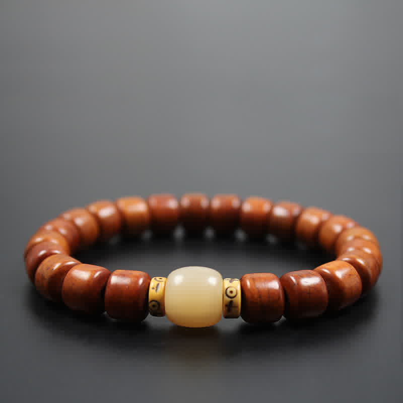 Buddha Stones Tibetaanse botkralen Om Mani Padme Hum sterkte Armband - image 5