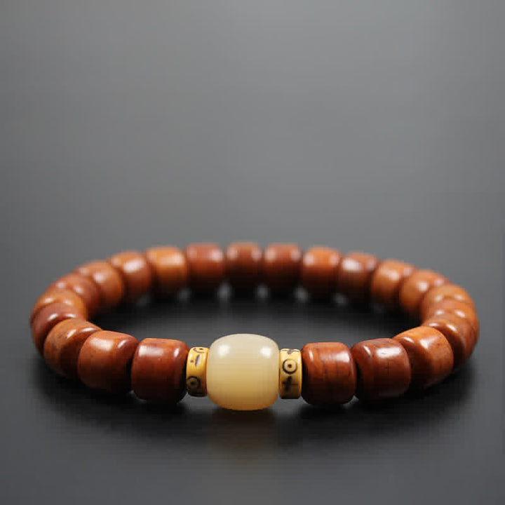 Buddha Stones Tibetaanse botkralen Om Mani Padme Hum sterkte Armband - image 5