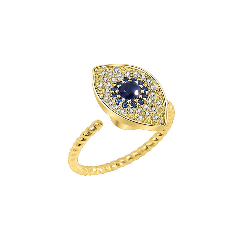 Draaibare Ring van 925 sterling zilver met bescherming tegen het boze oog. - image 9