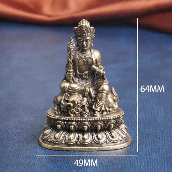 Buddha Stones Manjusri Bodhisattva Sereniteit Koperen Beeld Decoratie - image 8