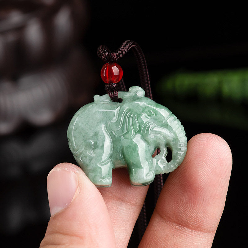 Olifant Jade Ketting met hanger - image 2