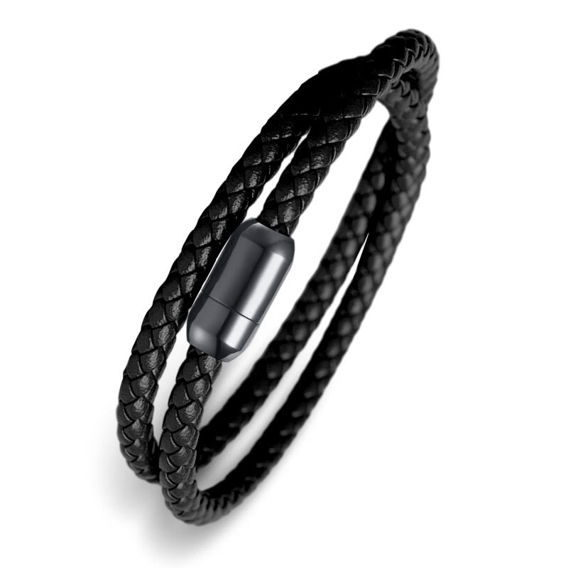 Buddha Stones Echt leren rode koord Armband met magnetische gesp - image 5