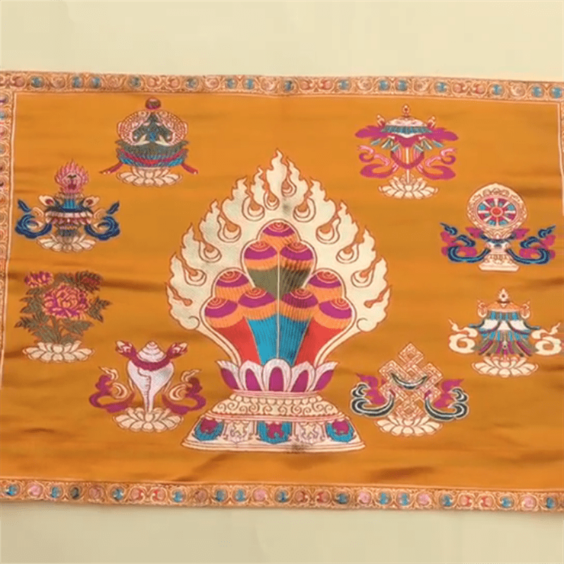 Gebedsaltaarmat, helende meditatie, mat met 8 gelukssymbolen - image 9