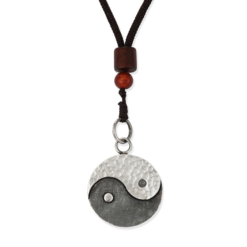 Buddha Stones Ketting met Yin Yang-balans en harmonie, 990 sterling zilver - Yin Yang - image 10