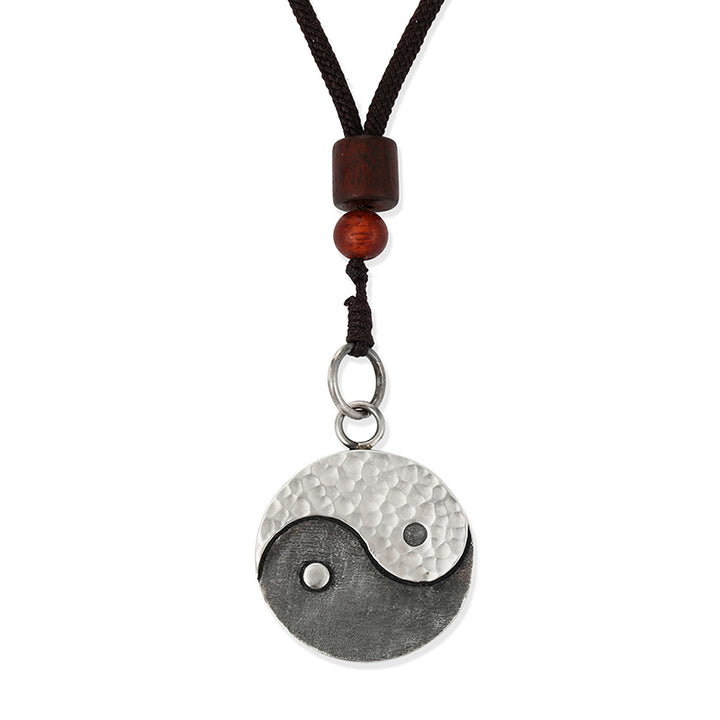 Buddha Stones Ketting met Yin Yang-balans en harmonie, 990 sterling zilver - Yin Yang - image 10