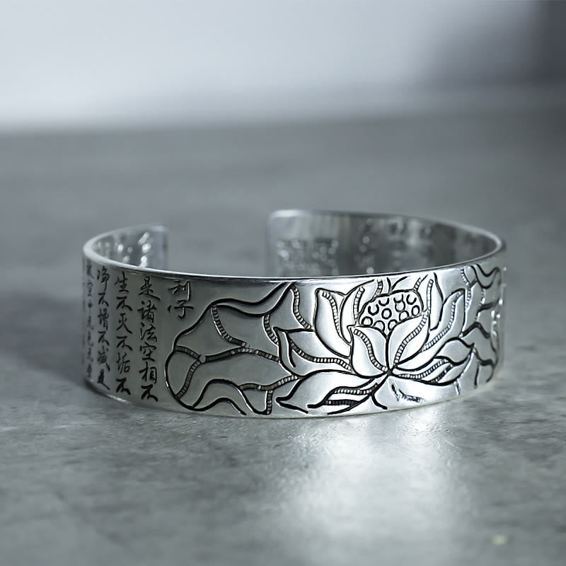 Buddha Stones Tibetaanse lotus Armband van wit koper - image 5