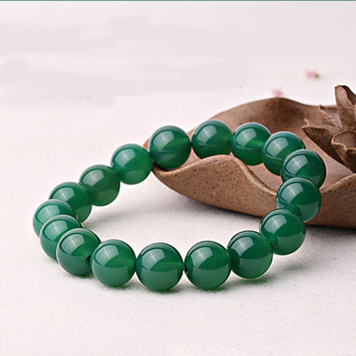 Buddha Stones Natuurlijke groene agaat Armband - image 1