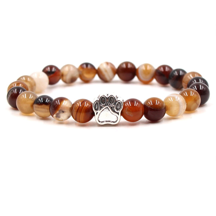 Indiase agaat groene agaat hondenpoot positieve kalmerende Armband - Sardonyx (Rust ♥ Geluk) - image 14