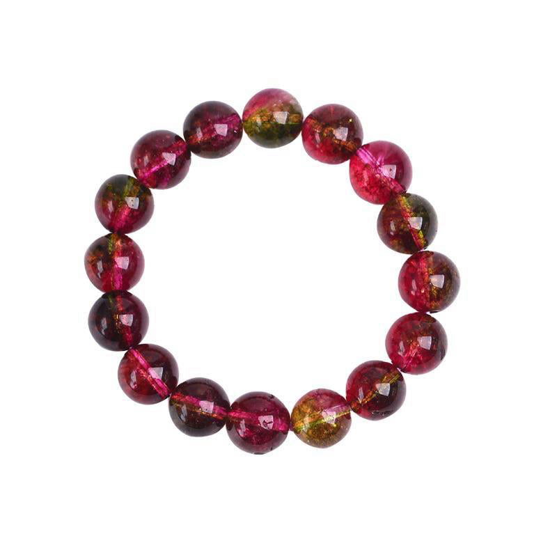 Buddha Stones Armband van natuurlijke toermalijn met symbool voor liefde en wijsheid - image 6