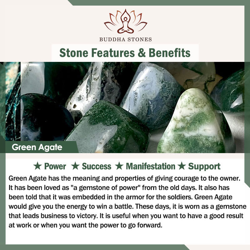 Buddha Stones Natuurlijke groene aventurijn, amethist en rozenkwarts Ketting - image 17
