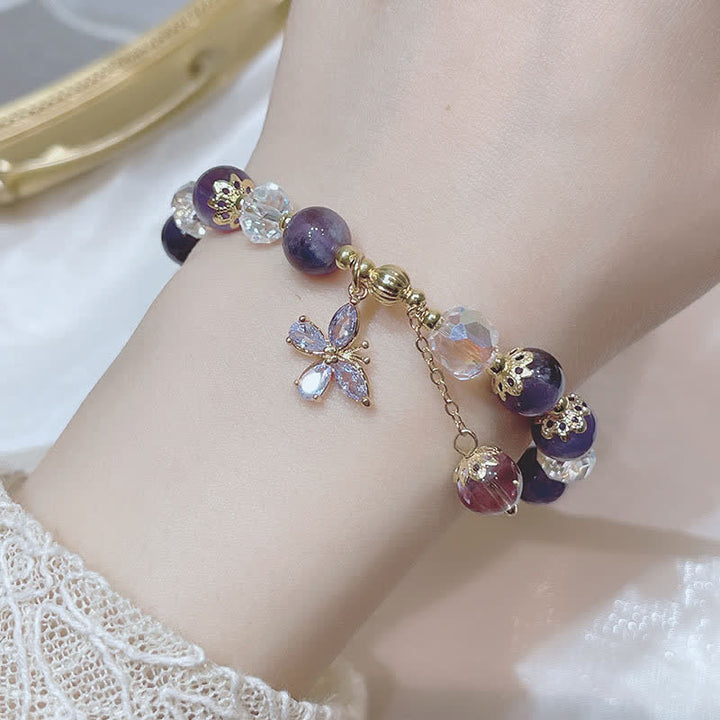Buddha Stones Spirituele Armband van natuurlijk amethistkristal - image 1